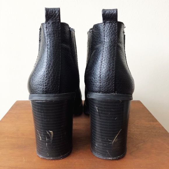 Sam & Libby black Deanna block heel ankle booties - Picture 4 of 6